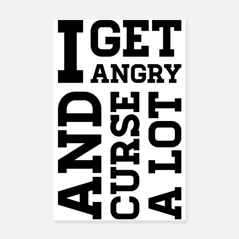 Wütend – Statement über Wut, Protest & Emotionen Poster 20x30 cm