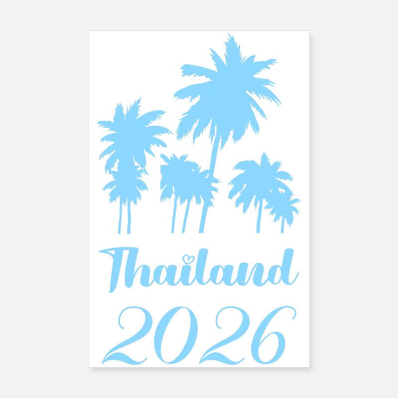 Thaïlandais Palms 2026 Poster 20 x 30 cm