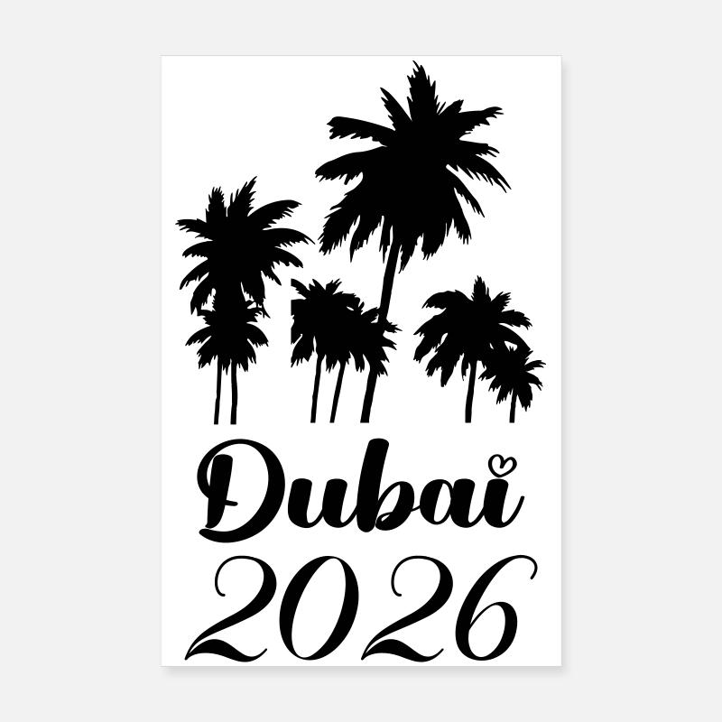 Dubaï 2026 Poster 20 x 30 cm