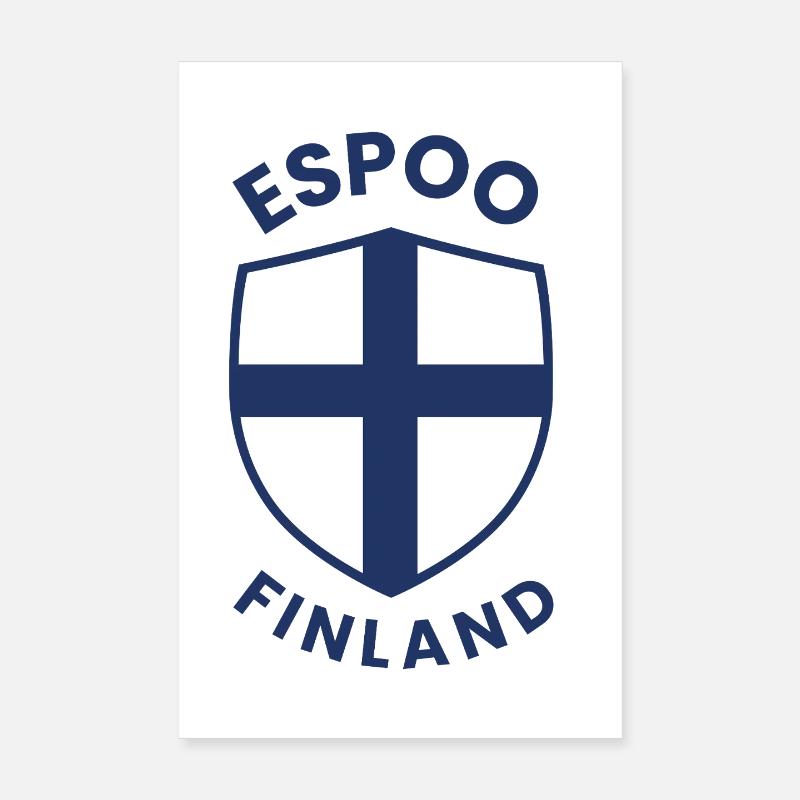 Conception du bouclier d’Espoo Finland Poster 20 x 30 cm