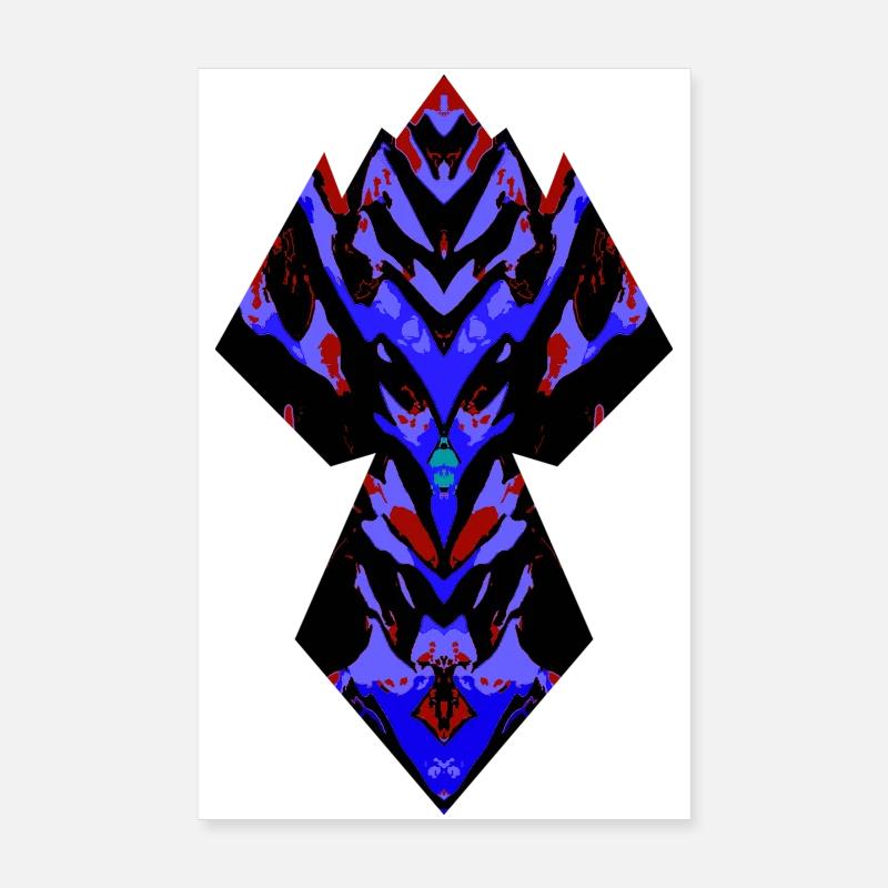 Error God, Black Sigil, Void Guardian - Poster 8" x 12" (20x30 cm) - white