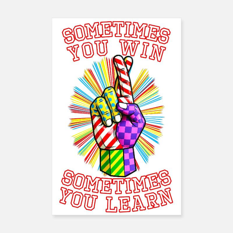 Win & Learn Poster 8" x 12" (20x30 cm)