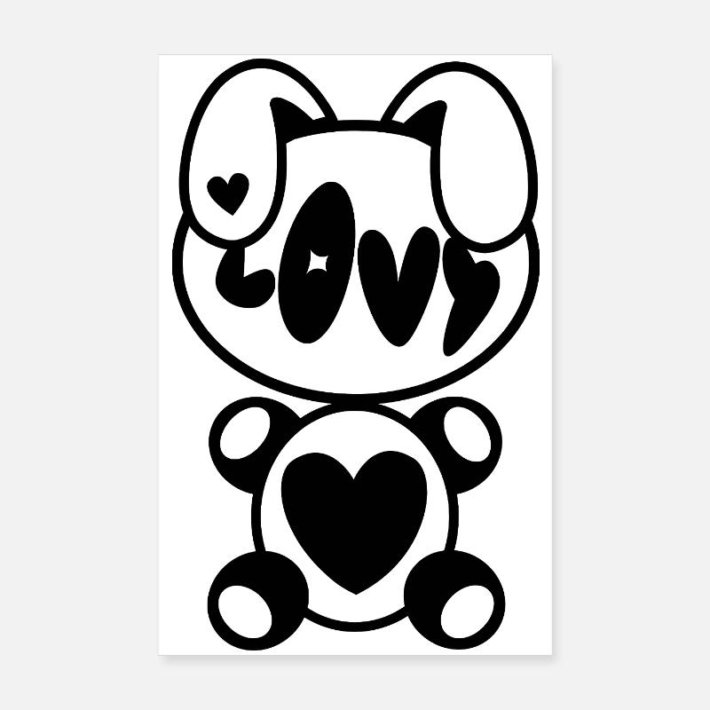 Plush: Lovy Poster 20x30 cm