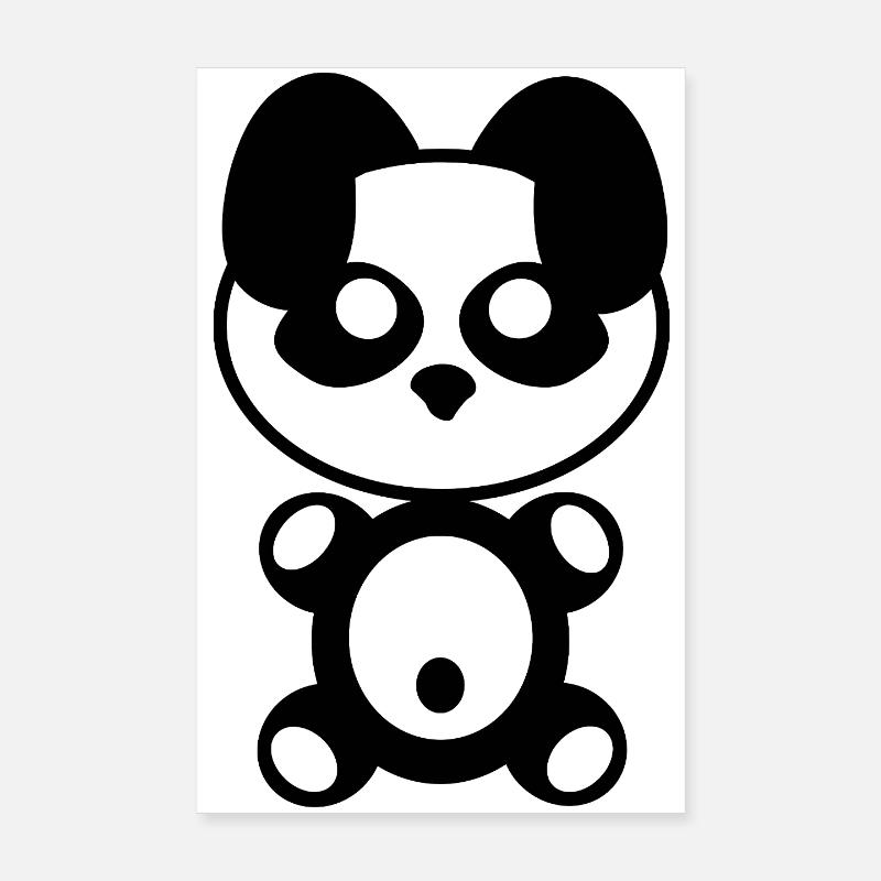 Plüschig: Pandy Poster 20x30 cm