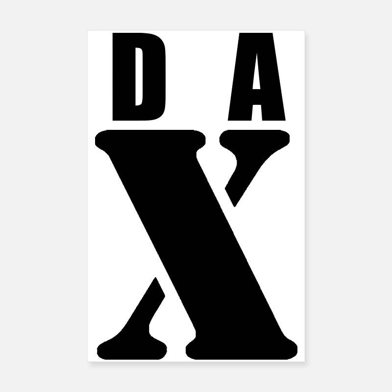 Dax – First Name Design | Minimal Typography Poster 20x30 cm