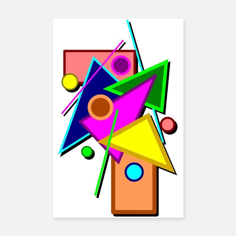 géométrie - Poster 20 x 30 cm - blanc