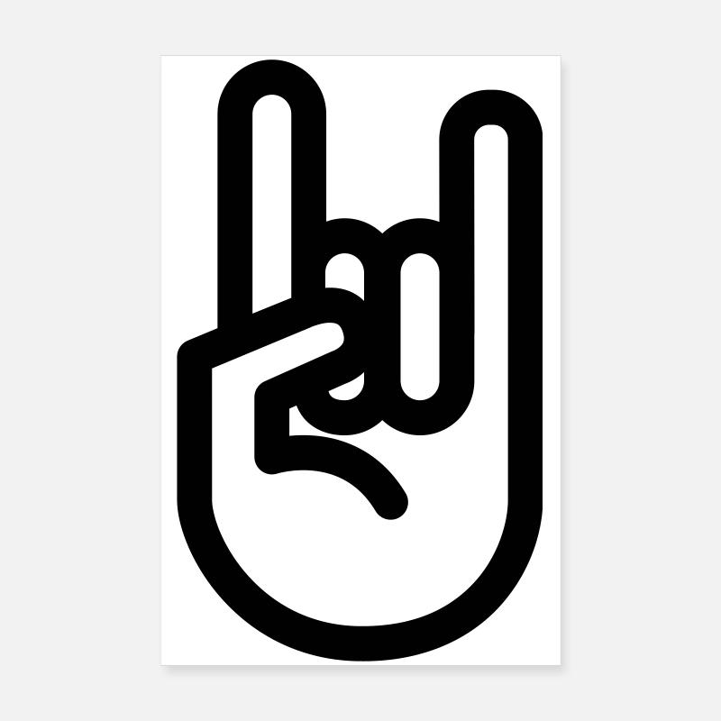 main hand rock Poster 20 x 30 cm