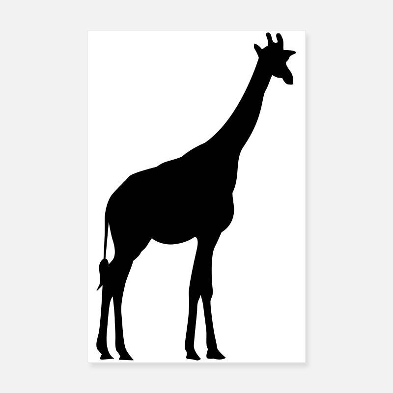 giraffe Poster 8" x 12" (20x30 cm)
