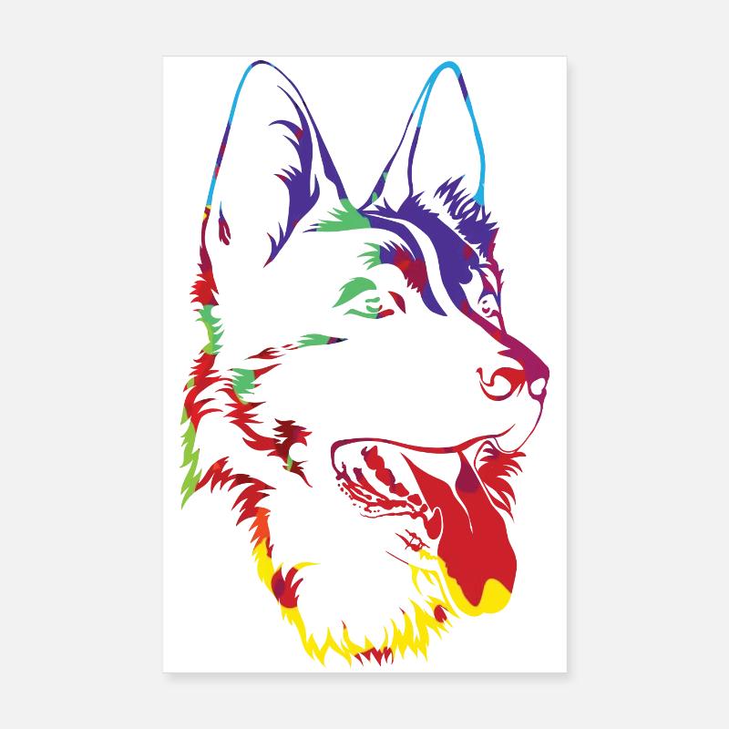 Schäferhund - deutscher Schäferhund - Geschenk Poster 20x30 cm