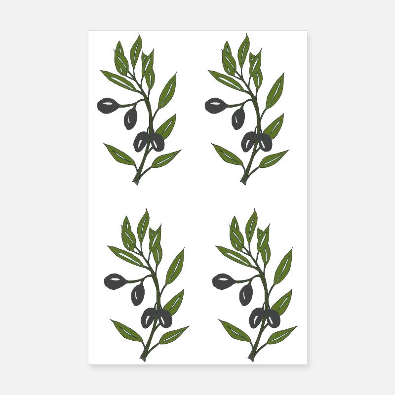olives 4-fold Poster 8" x 12" (20x30 cm)