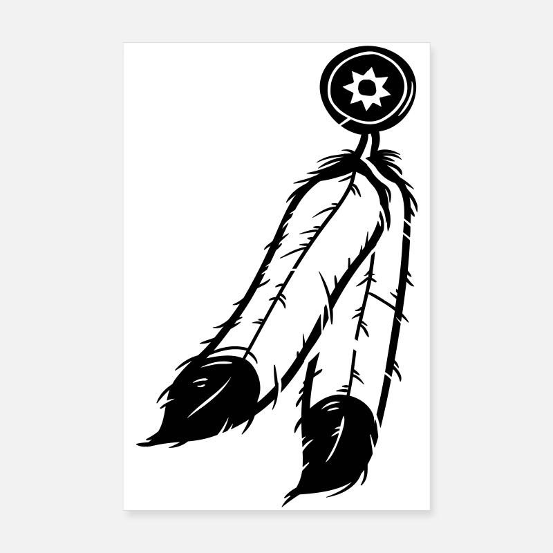 Feder Schmuck Poster 20x30 cm