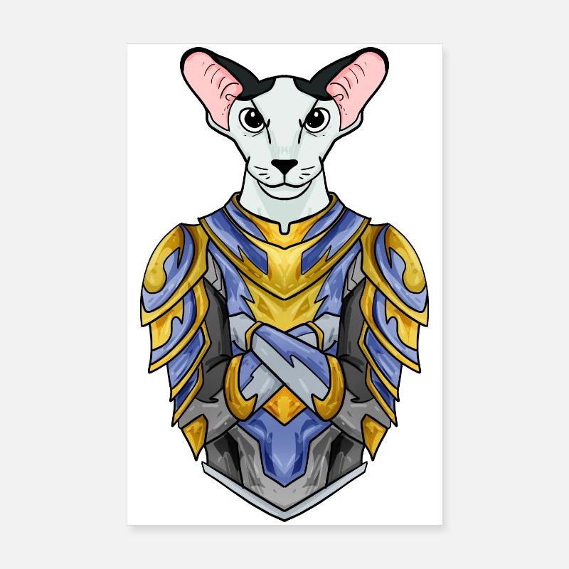 Chevalier Chat Chat Race Oriental Shorthair Poster 20 x 30 cm