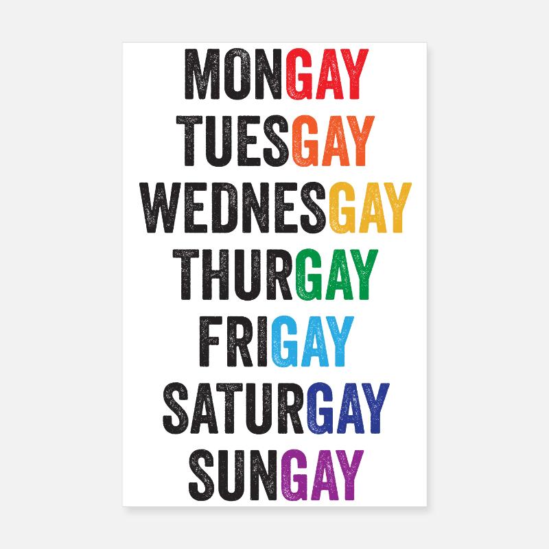 Mois de la fierté LGBT - Mongay, mardi... Poster 20 x 30 cm
