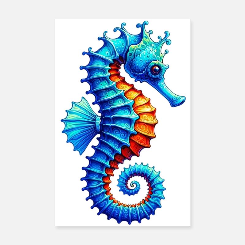 Seepferdchen Poster 20x30 cm
