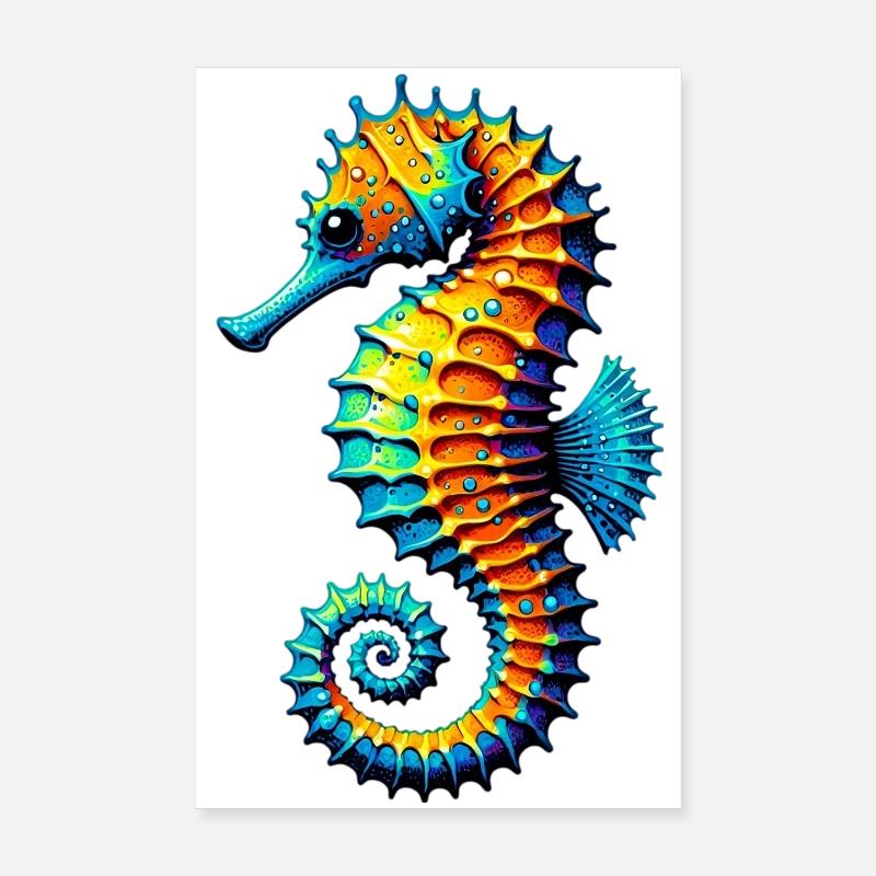 Seepferdchen Poster 20x30 cm