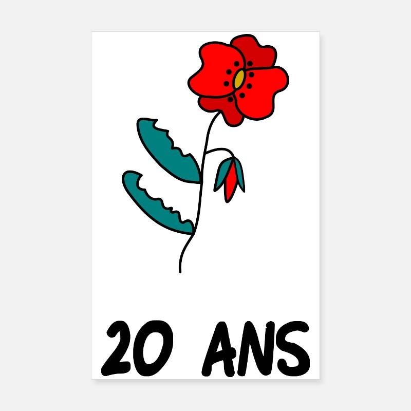 20. 20th ANNIVERSARY. 20 YEARS ANNIVERSARY. 20 YEARS. Poster 8" x 12" (20x30 cm)