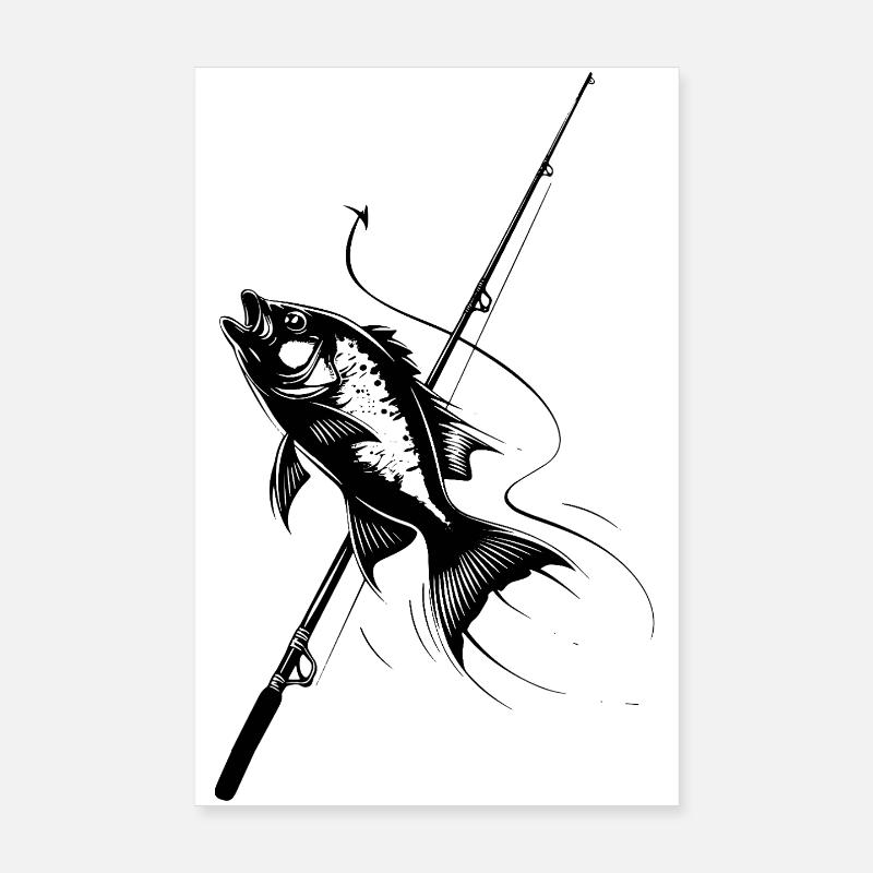 Pêche Poster 20 x 30 cm