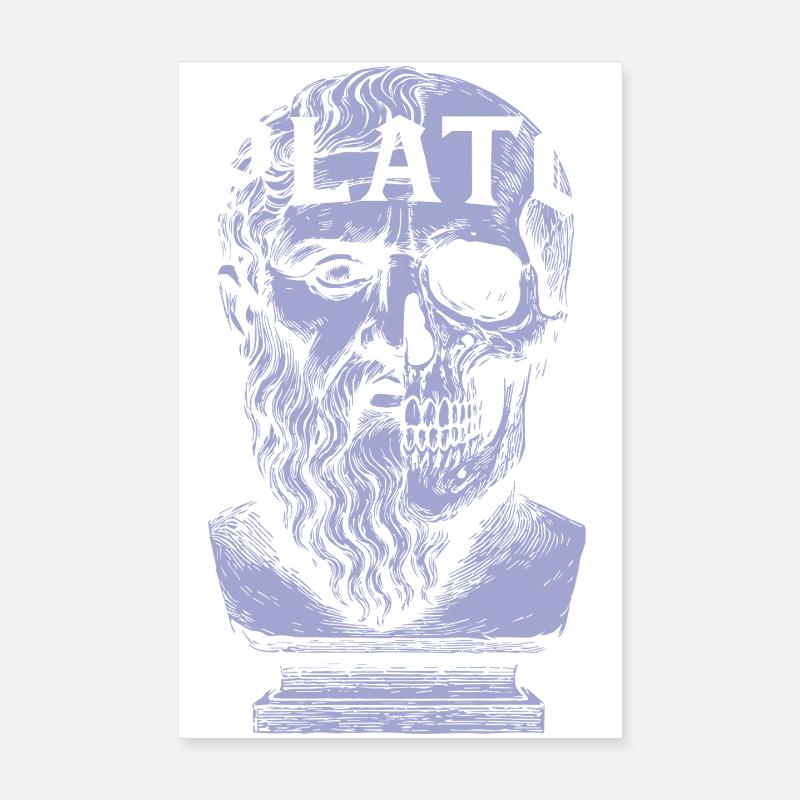 Conception artistique du crâne de Platon Poster 20 x 30 cm