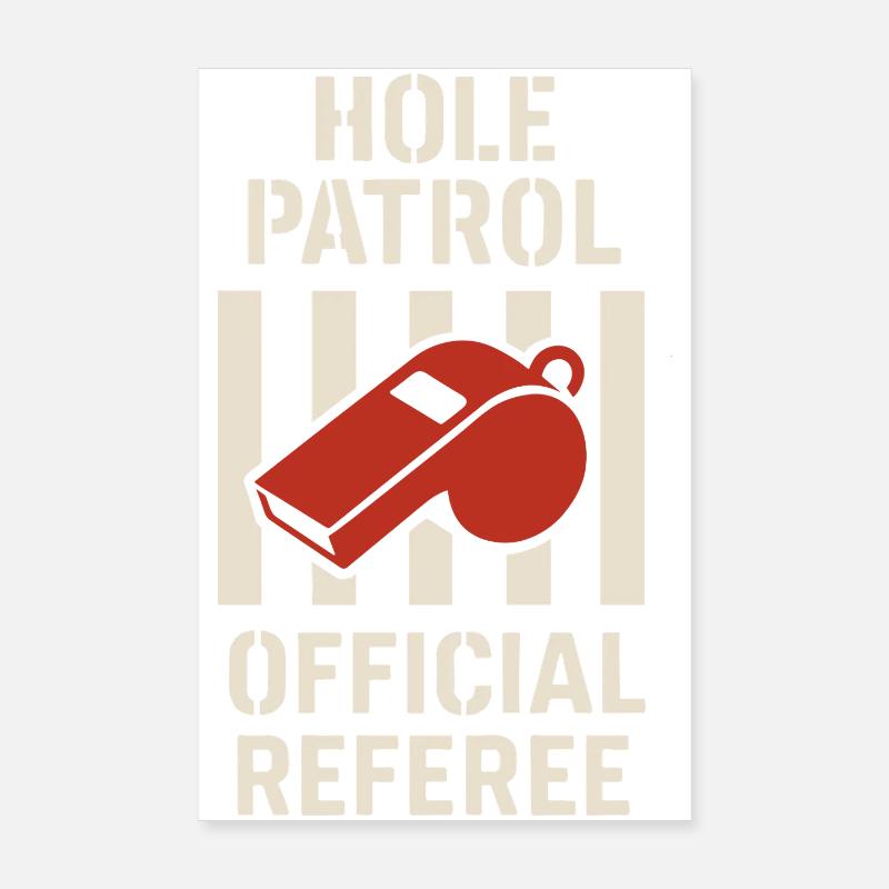 Cornhole Refere Offizielles Schiedsrichter Poster 20x30 cm
