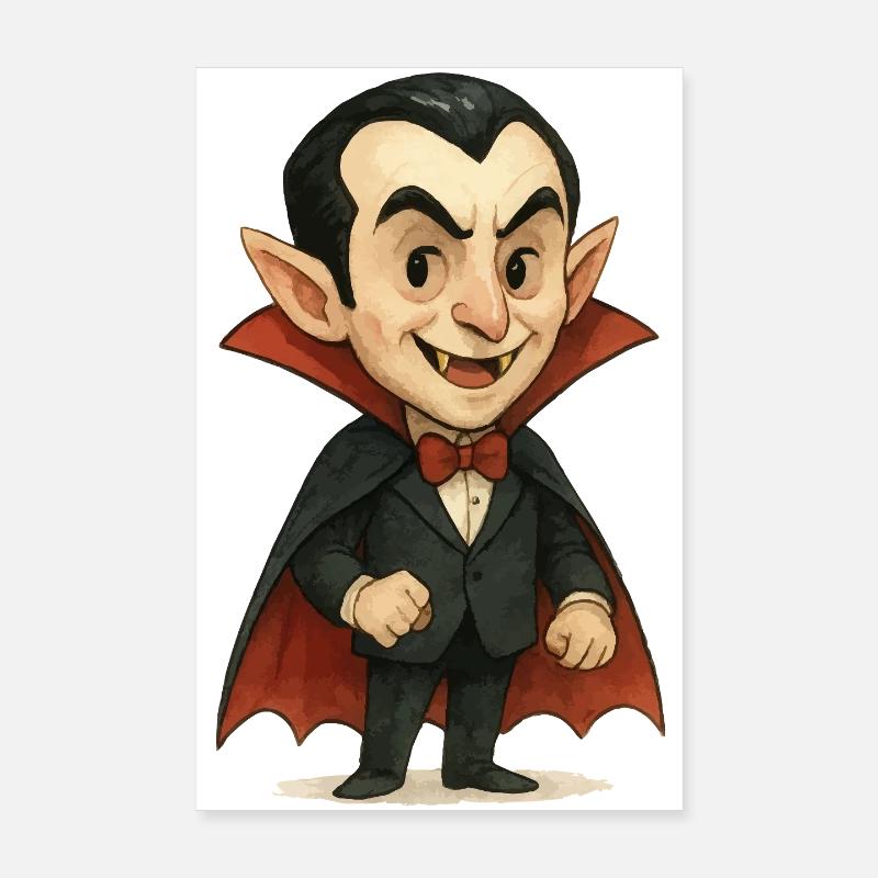 Vampir Comic Poster 20x30 cm