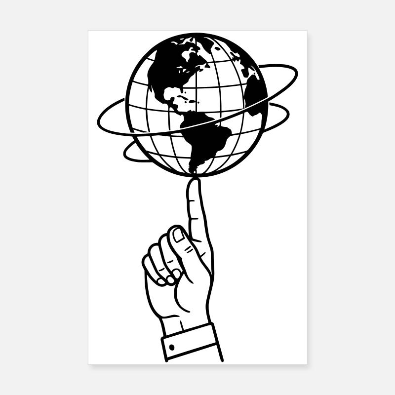 Équilibrer le monde | Un monde en équilibre Poster 20 x 30 cm