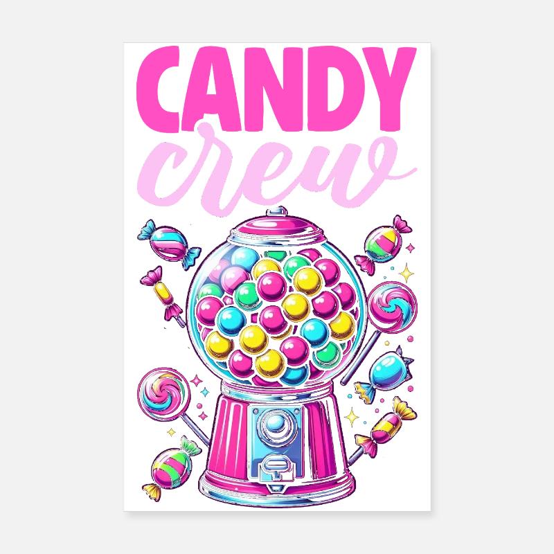 Candy Crew Décoration Candy Lover Sweet Tooth Poster 20 x 30 cm