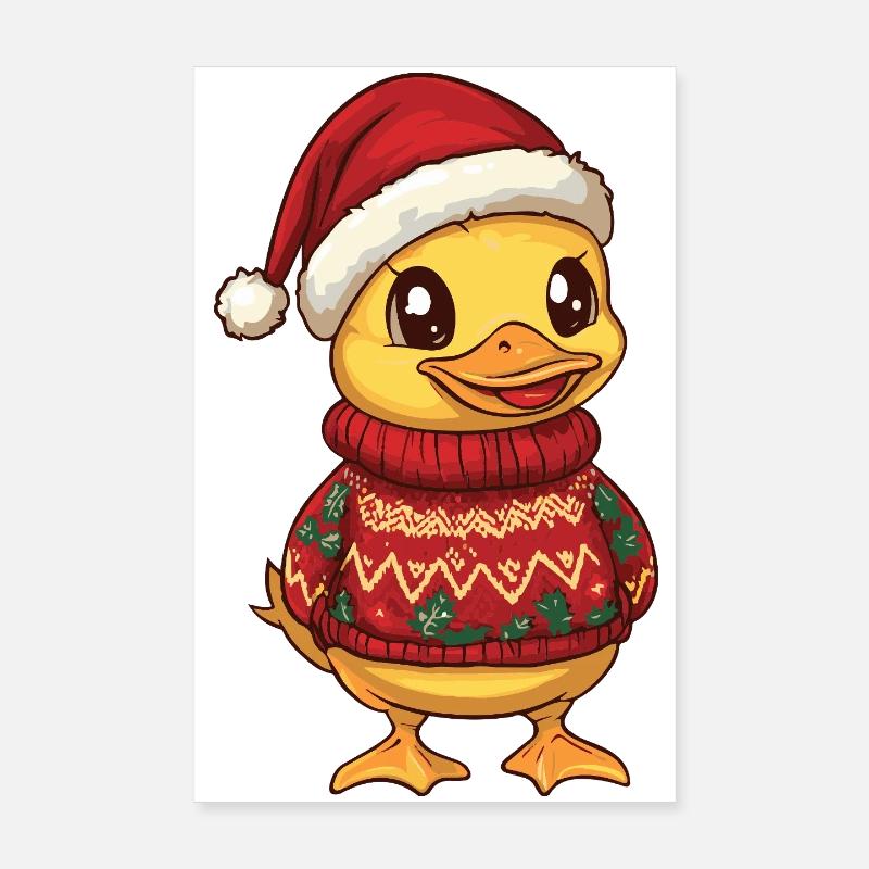 Noël de Canard Poster 20 x 30 cm