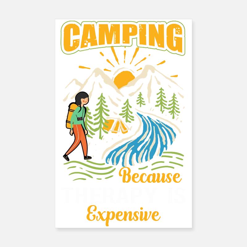 Camping Poster 20x30 cm
