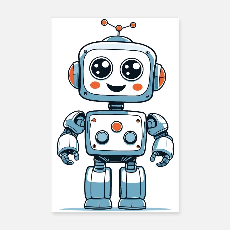 Small space robot Poster 8" x 12" (20x30 cm)