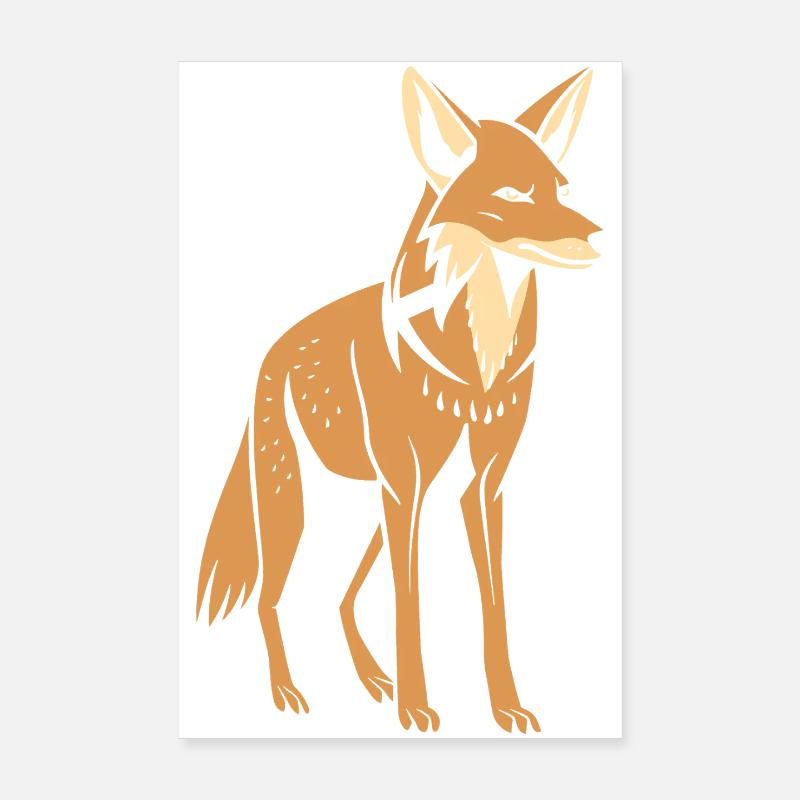 Schakal Poster 20x30 cm