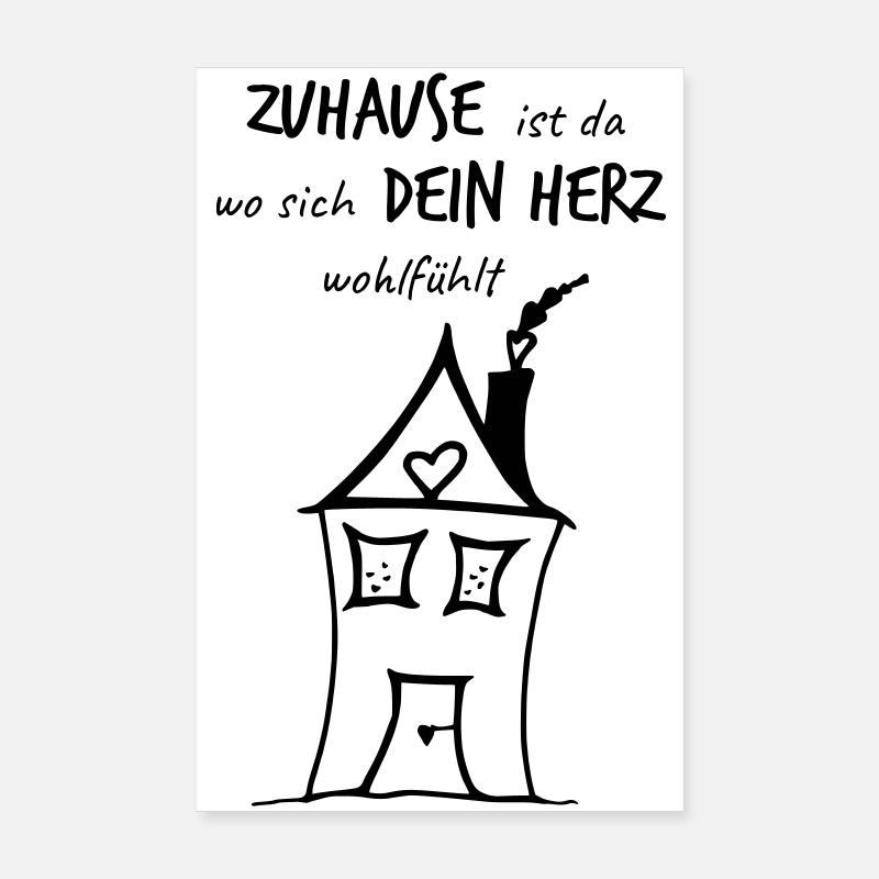 HERZensHÄUSCHEN - Das Original by heavenlygoods Poster 20x30 cm