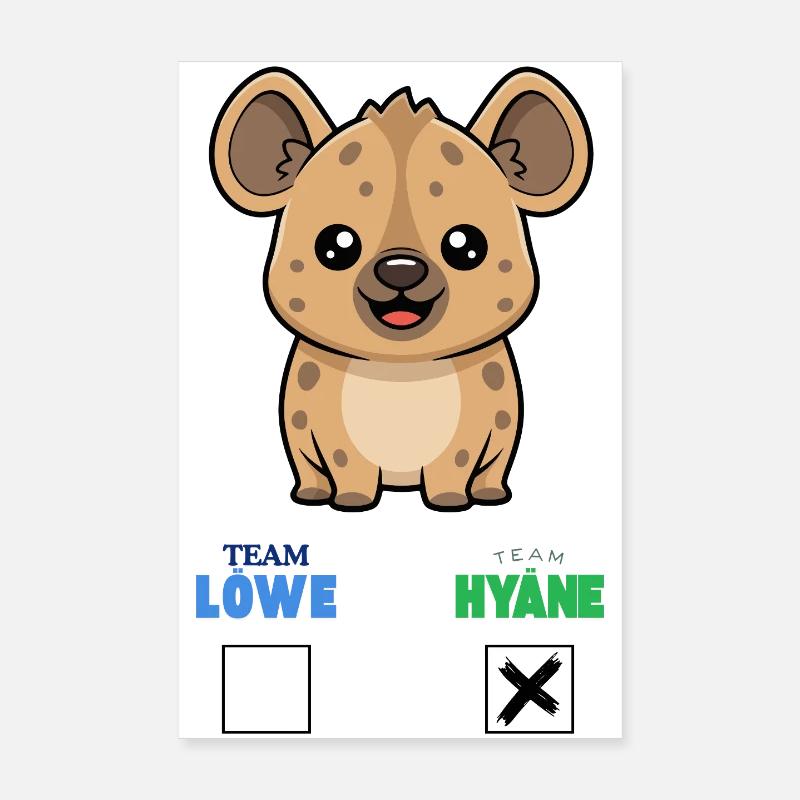 TEAM HYÄNE Poster 20x30 cm