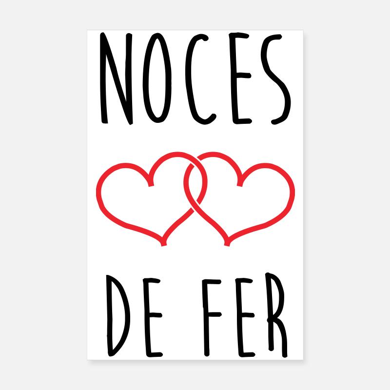 Noces de fer 41 ans ans de mariage Poster 20 x 30 cm