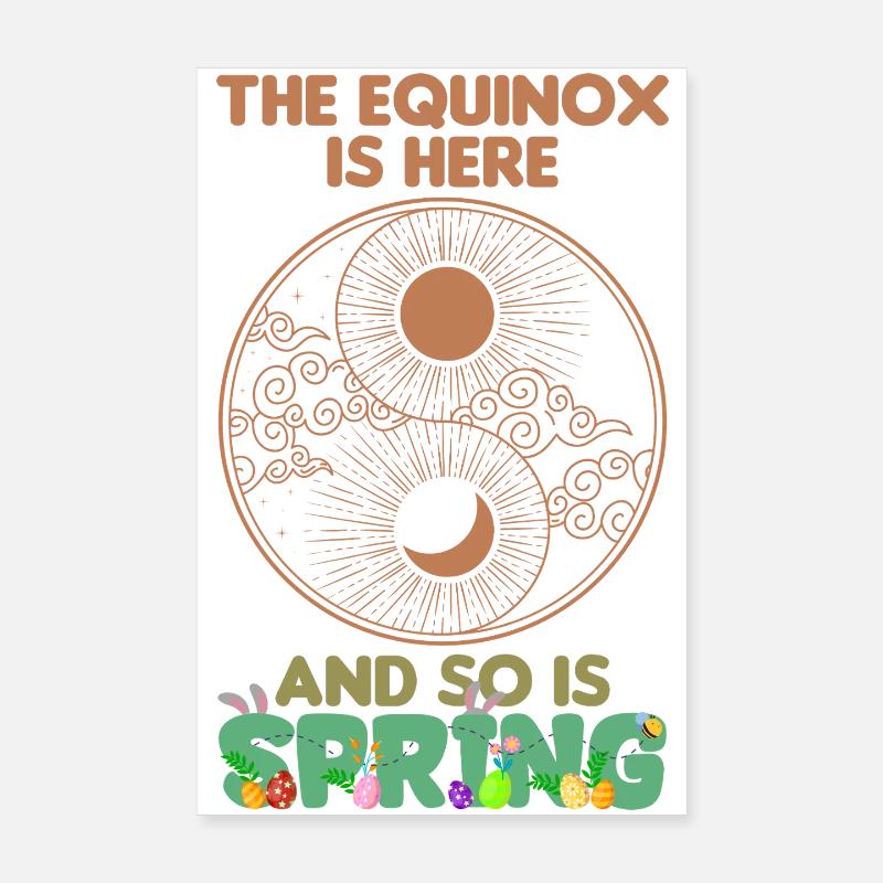 Fleurir avec Ostara Joyeuse Équinoxe de mars de Pâques Poster 20 x 30 cm