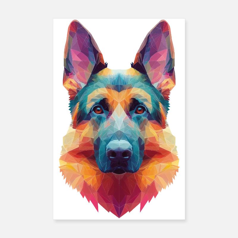 Chien de berger Poster 20 x 30 cm