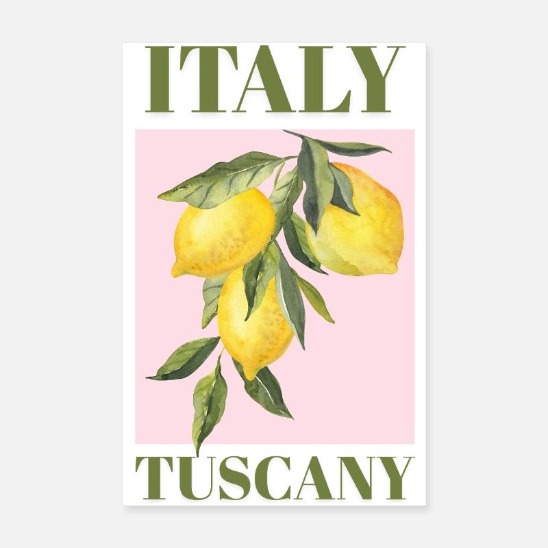 Italie Vacances en Toscane plage Citrons Toscane Poster 20 x 30 cm