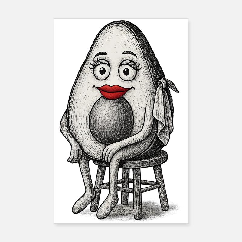 Avocat Décalé Poster 20 x 30 cm