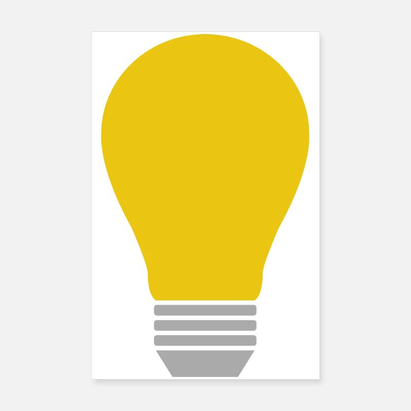 Light bulb Poster 8" x 12" (20x30 cm)