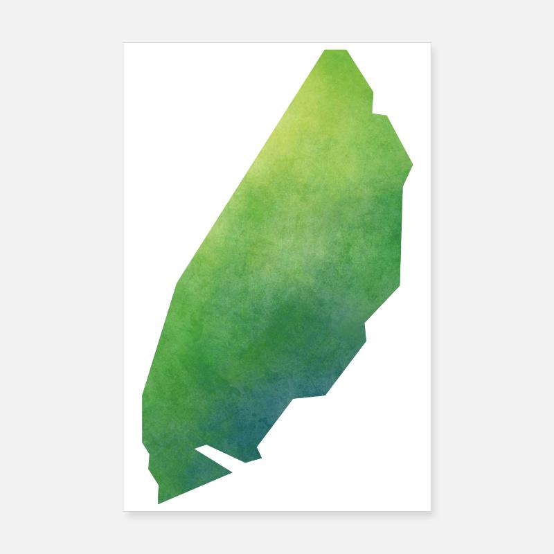 Texel - Poster 20x30 cm - Weiß