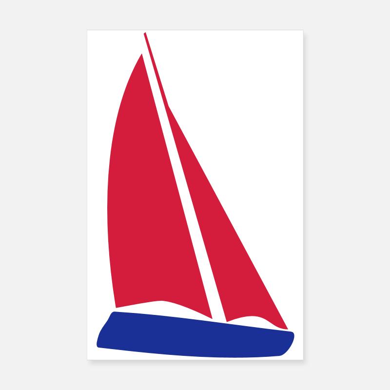Segelboot Poster 20x30 cm