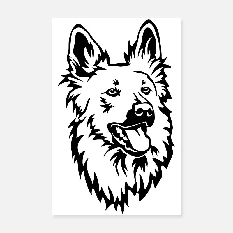 Tête harzer fuchs Poster 20 x 30 cm