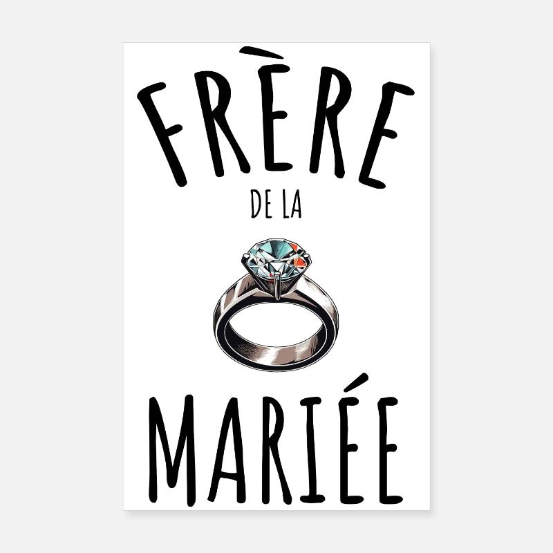 Frère de la mariée Poster 20 x 30 cm