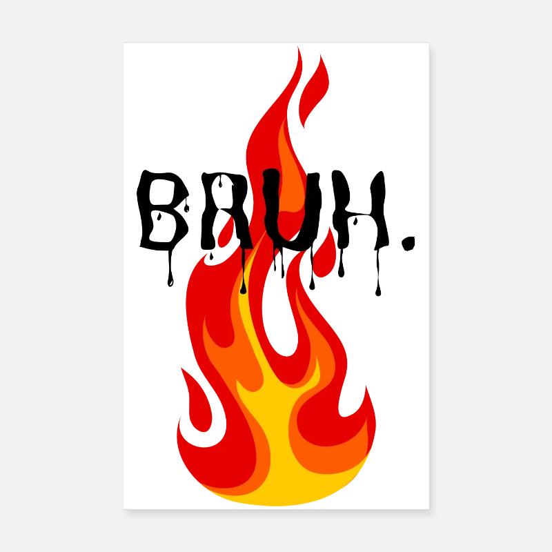 Vibrating Flame for Dynamic Outfits Poster 8" x 12" (20x30 cm)