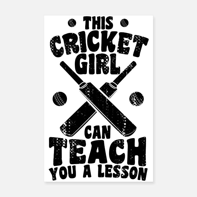 Cricket Mädchen erteilt dir eine Lektion Poster 20x30 cm
