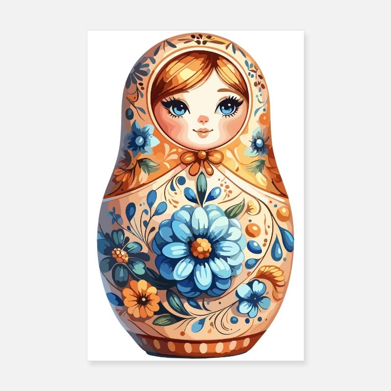 Matrjoschka edel Geschenk Poster 20x30 cm