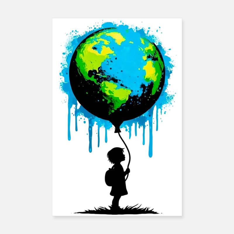 Planet Erde Poster 20x30 cm