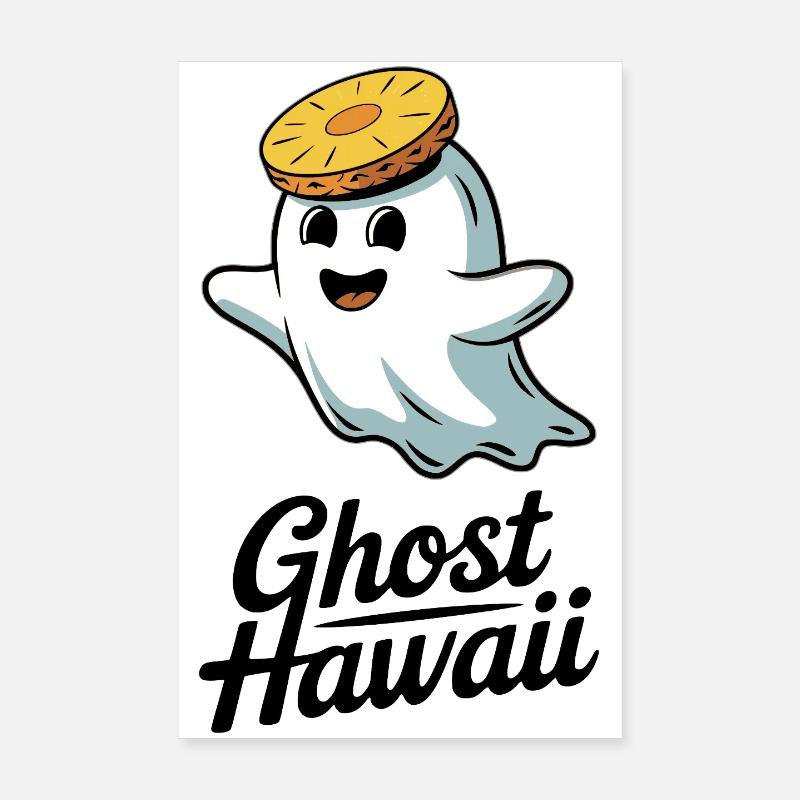 Spøgelse Hawaii Poster 20x30 cm