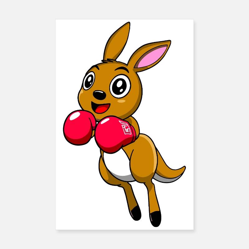 Kangourou Poster 20 x 30 cm