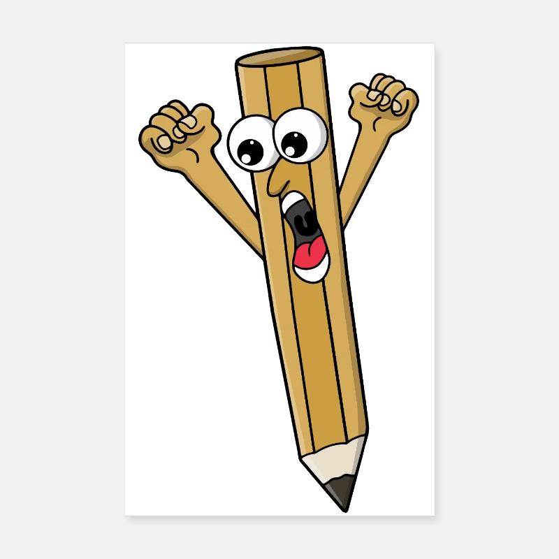 Crayon effrayé Poster 20 x 30 cm