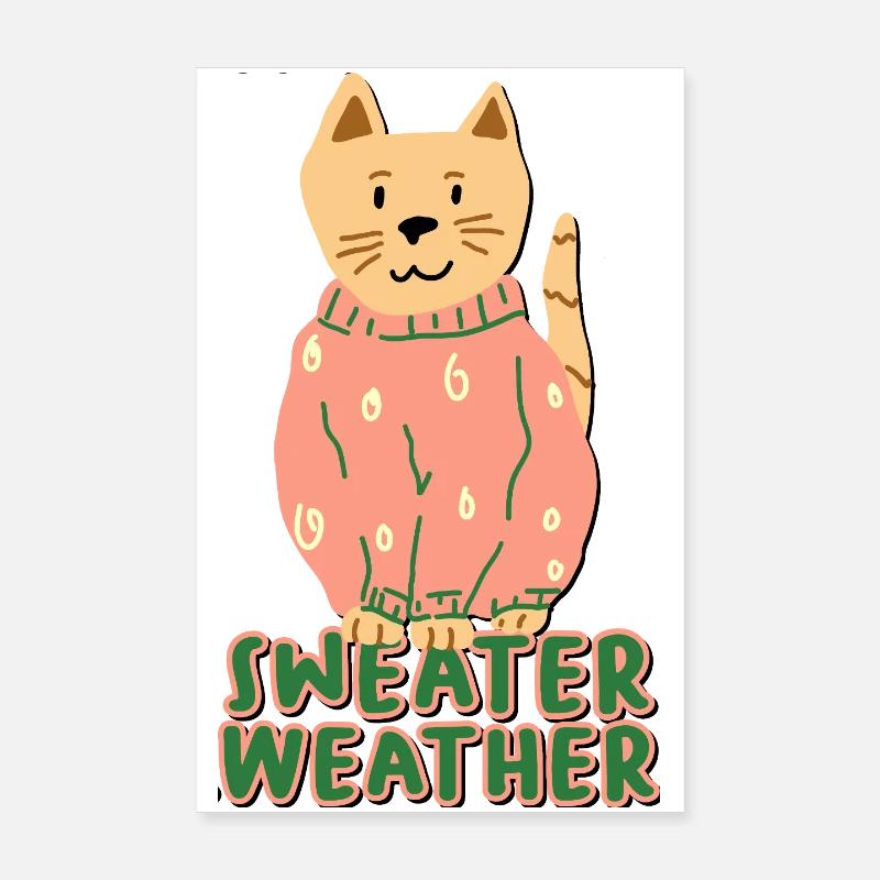 Météo des pulls Poster 20 x 30 cm